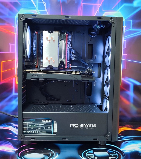 Calculator Gaming Xeon E5-2680 V4( PESTE i7 8700), 16GB DDR4, NVME 256GB + 500GB HDD, video NVidia GeForce GTX 1070 8GB GDDR5 256-bit, Telecomanda ARGB - Img 3