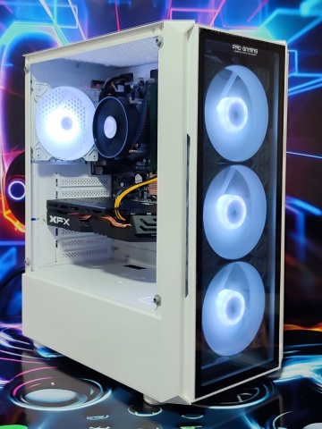 Calculator Gaming Intel i7 6700, 16GB DDR4, SSD 512GB + 500GB HDD, video XFX Radeon RX 580 GTS XXX Edition 8GB GDDR5 256-bit, telecomanda ARGB