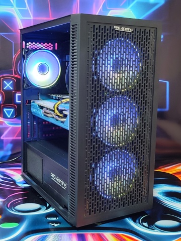 Calculator Gaming Intel Xeon E3-1230 v6 (peste i7 6700) , 16GB DDR4, SSD 512GB + 500GB HDD, placa sunet Creative, video Sapphire Radeon RX 580 NITRO+ 8GB GDDR5 256-bit Special Edition, telecomanda ARGB