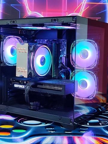 Calculator Gaming Intel Alder Lake Refresh, Core i5 12500, 32GB DDR4, NVME 512GB+ SSD 1TB, video Nvidia GeForce RTX 3070 8GB GDDR6 256 bit, telecomanda ARGB
