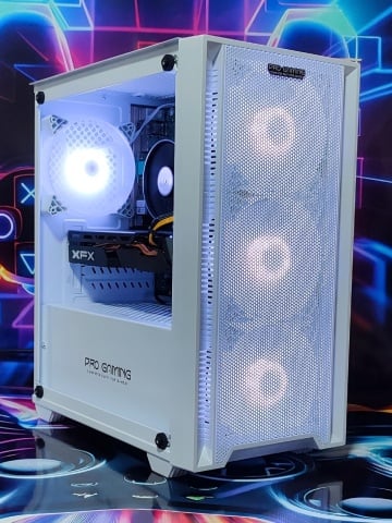 Calculator Gaming Intel Coffee Lake Core i5 8600, 16GB DDR4, SSD NVME 256GB + 500GB HDD, video XFX Radeon RX 580 GTS XXX Edition 8GB GDDR5 256-bit, ARGB