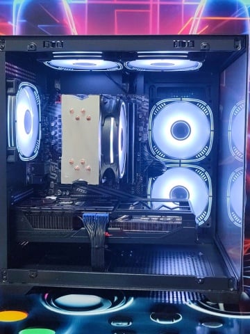 Calculator Gaming AMD Ryzen 5 5500, 16GB DDR4, NVME 512GB + 1TB HDD, video Sapphire Radeon RX Vega56 8G HBM2 PULSE 2048 bit, Telecomanda ARGB