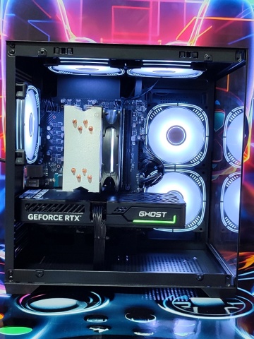 Calculator Gaming Intel Raptor Lake Refresh, Core i5 14400F, 32GB DDR4, NVME 1TB, video Gainward GeForce RTX 5060 Ti Ghost 8GB GDDR7 128-bit DLSS 4.0, telecomanda ARGB