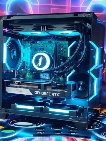 Calculator Gaming Intel Rocket Lake Core i7 10700, 32GB DDR4, NVME 512GB + 1TB HDD, video ASUS GeForce RTX 3060 Ti DUAL O8G 8GB GDDR6 256-bit, telecomanda ARGB