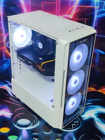 Calculator Gaming Intel Coffee Lake Core i5 8600, 16GB DDR4, SSD NVME 256GB + 500GB HDD, video XFX Radeon RX 580 GTS XXX Edition 8GB GDDR5 256-bit, telecomanda ARGB