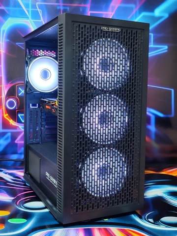 Calculator Gaming Intel Xeon E3-1230 v6 (mai bun ca i7 6700) 16GB DDR4, SSD 256GB + 500GB HDD, video GIGABYTE Radeon RX 570 Gaming 4GB GDDR5 256bit, telecomanda ARGB