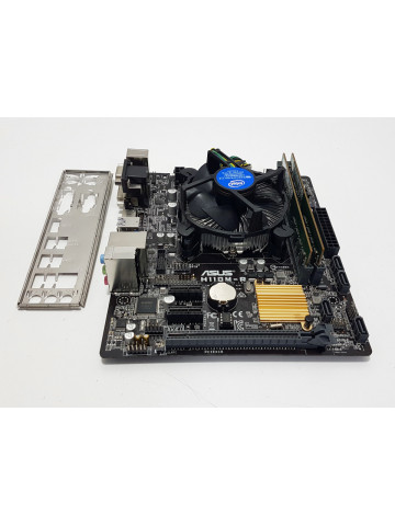 Kit placa de baza ASUS H110M-R + Procesor Intel SkyLake Core i3 6100 3.70GHz. + 8GB DDR4 + cooler