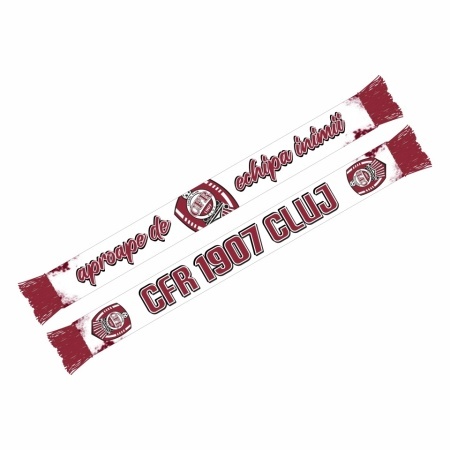 Esarfa alba CFR 1907 Cluj - Echipa Inimii