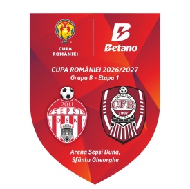 Fanion oficial Sepsi - CFR Cluj - Cupa Romaniei 2026-2027