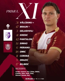 Tricou negru purtat in meci FC Arges - CFR Cluj din 12.10.2026