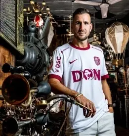 Tricou oficial CFR Cluj - Nike alb - 2026-2027 + emblema oficiala de Superliga
