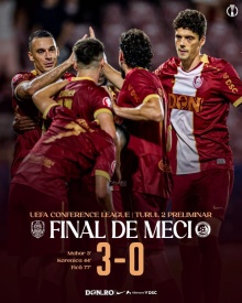 Tricou visiniu purtat in meci CFR Cluj - Alashkert FC din 30.07.2026