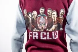 Hanorac visiniu - gri deschis CFR Cluj Legends - Img 2
