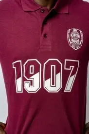 Tricou polo visiniu suporter CFR 1907 Cluj - Img 4