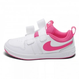 Pantofi sport copii Nike Pico 5 alb/roz - Img 3