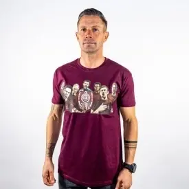 Tricou visiniu bumbac CFR CLUJ Legends - Img 2