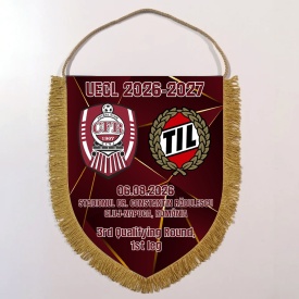 Fanion oficial CFR Cluj - Tromso IL - UEFA Conference League 2026-2027