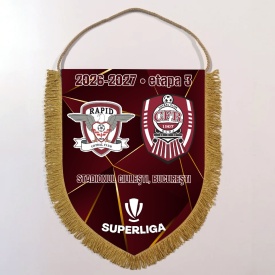 Fanion oficial Rapid Bucuresti - CFR Cluj - Superliga 2026-2027