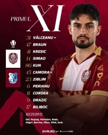 Tricou visiniu purtat in meci CFR Cluj - Farul Constanta din 04.09.2026