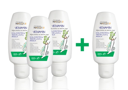 BILJNA KREMA ZA UMORNE NOGE - VENAMIN 100ml - Img 3