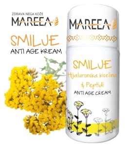 PRIRODNA KREMA SA SMILJEM, PEPTIDIMA I HIJALURONSKOM KISELINOM 50ml