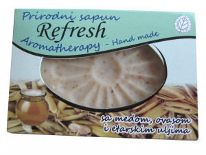 PRIPRODNI AROMATHERAPY SAPUN SA medom i ovasom - REFRESH 75g