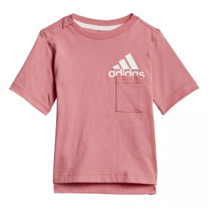 Tricou și pantaloni scurți din bumbac organic Adidas - Img 3