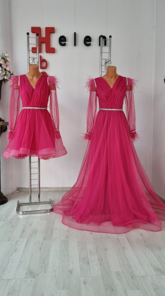 Plasa fucsia scurt
