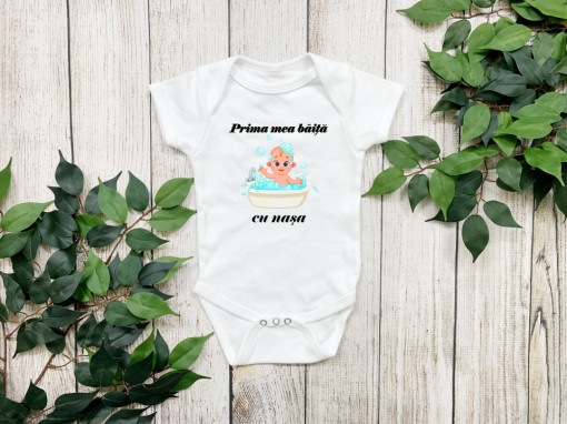 Body Bebe Personalizat "Prima baita cu nasa"