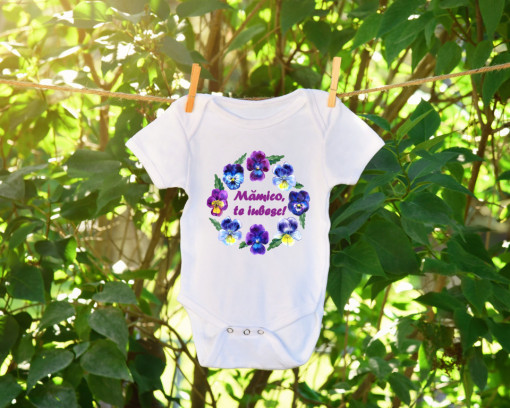 Body Bebe Personalizat Mamico, te iubesc
