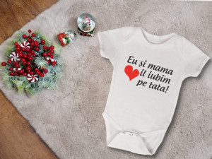 Body Bebe Personalizat Eu si Mami