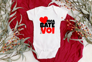 Body Bebe Personalizat Inima mea bate