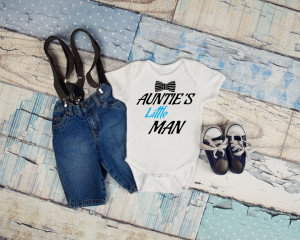 Body Bebe Personalizat Auntie's little man