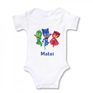 Body Bebe Personalizat Eroi in pijama
