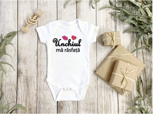 Body Bebe Personalizat Unchiul ma rasfata