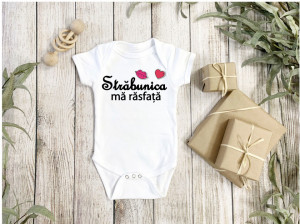 Body Bebe Personalizat Strabunica ma rasfata