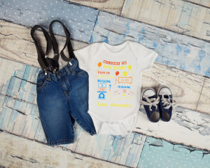Body Bebe Personalizat Anunt nastere