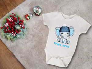 Body Bebe Personalizat Elefant