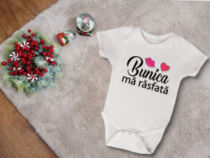 Body Bebe Personalizat Bunica ma rasfata