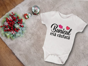 Body Bebe Personalizat Bunicul ma rasfata