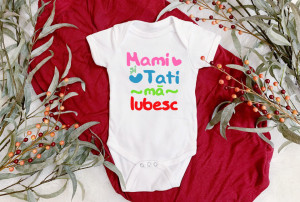 Body Bebe Personalizat Mami si Tati