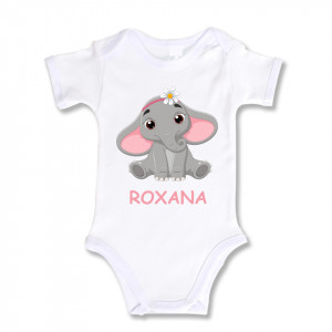 Body Bebe Personalizat Elefantel