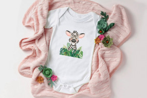 Body Bebe Personalizat Zebra