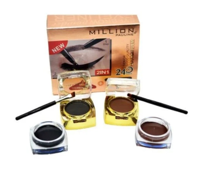 Kit sprancene, Music Flower, 2 Tus Gel, 2 Fard Sprancene, Pensula Aplicare - 1 | YEO