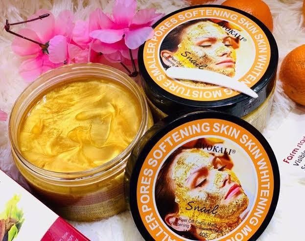 Masca de Fata Peel Off Antirid, cu Melc, Aur si Colagen, Wokali, Snail, Gold, Collagen, 300 g - 3 | YEO