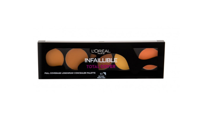 Paleta Corectoare Loreal Total Cover Concealer Palette, Nuanta 02 Tan To Deep