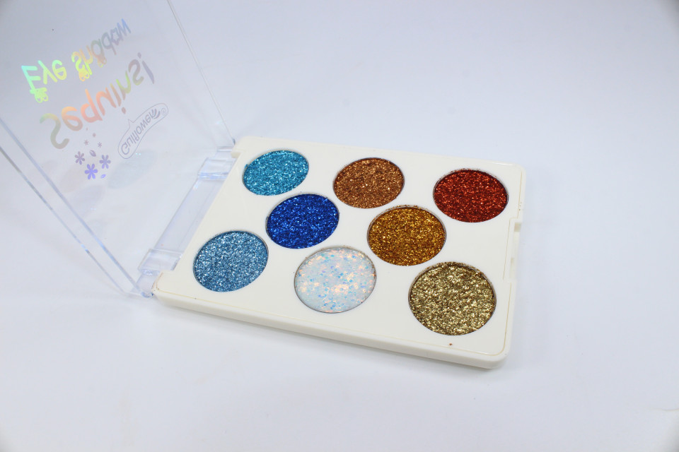 Paleta fard de ochi, Gulflower, Glitter Sequins, 02 - 3 | YEO