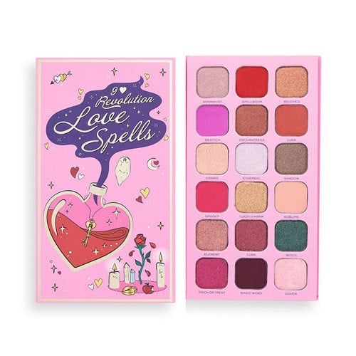 Paleta farduri de pleoape, I Heart Revolution, Love Spells, 18 nuante