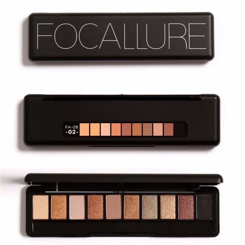 Paleta machiaj 10 farduri de ochi Focallure Eyeshadow 02 - 3 | YEO