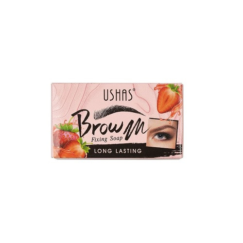 Sapun stilizare sprancene, Ushas, Brow Fixing Soap, Pensula inclusa, Strawberry - 1 | YEO